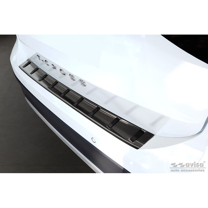Avisa, Rear bumper protector, Black, Stainless steel, fits Volkswagen T-Cross 2019-2024 & FL 2024- 'STRONG EDITION'