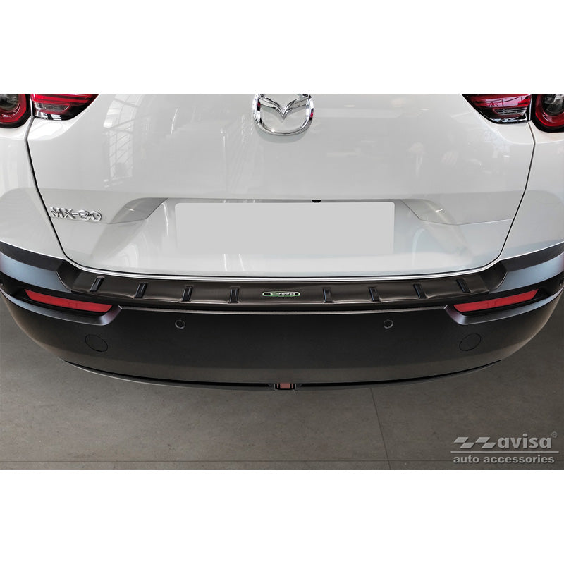 Avisa, Rear bumper protector, Black, Stainless steel, fits Mazda MX-30 2020- 'STRONG EDITION'