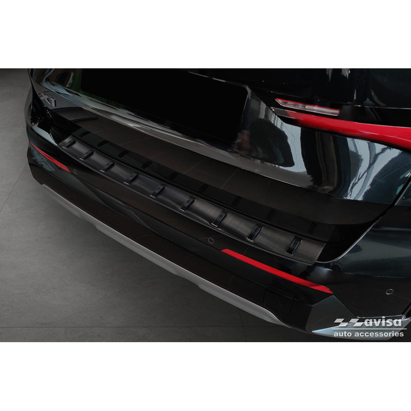 Avisa, Achterbumperbeschermer, Zwart, Roestvrij staal, past op BMW X1 U11 / X1 U11 xLine 2022- 'STRONG EDITION'