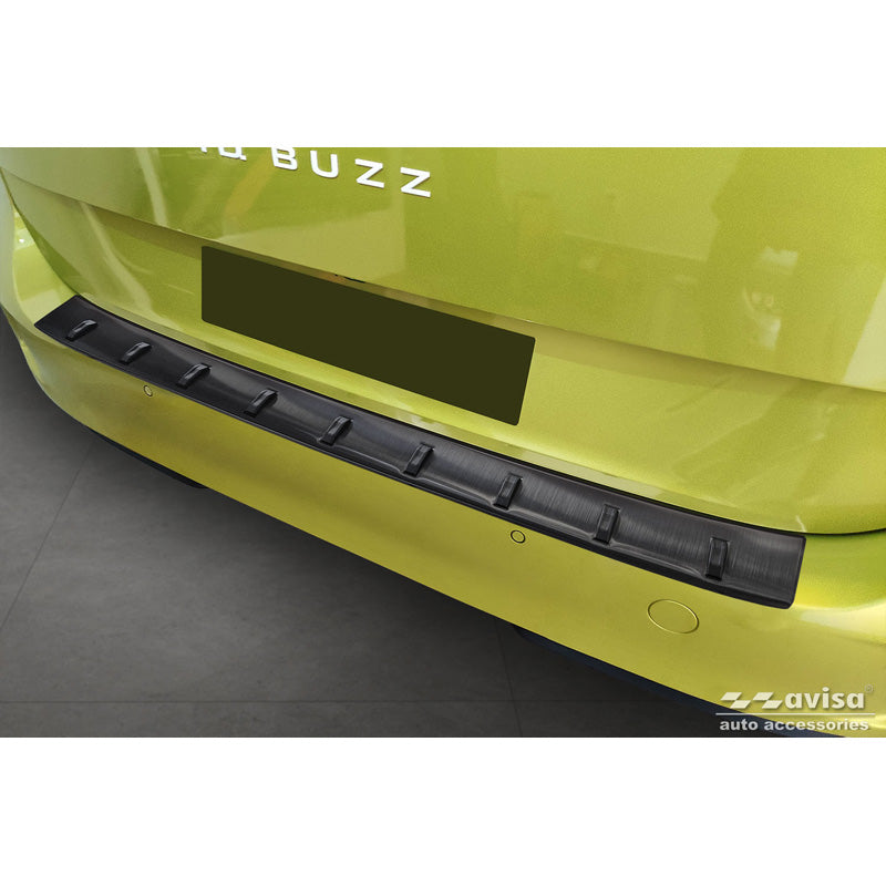 Avisa, Rear bumper protector, Black, Stainless steel, fits Volkswagen ID.Buzz + Cargo 2022- 'STRONG EDITION'