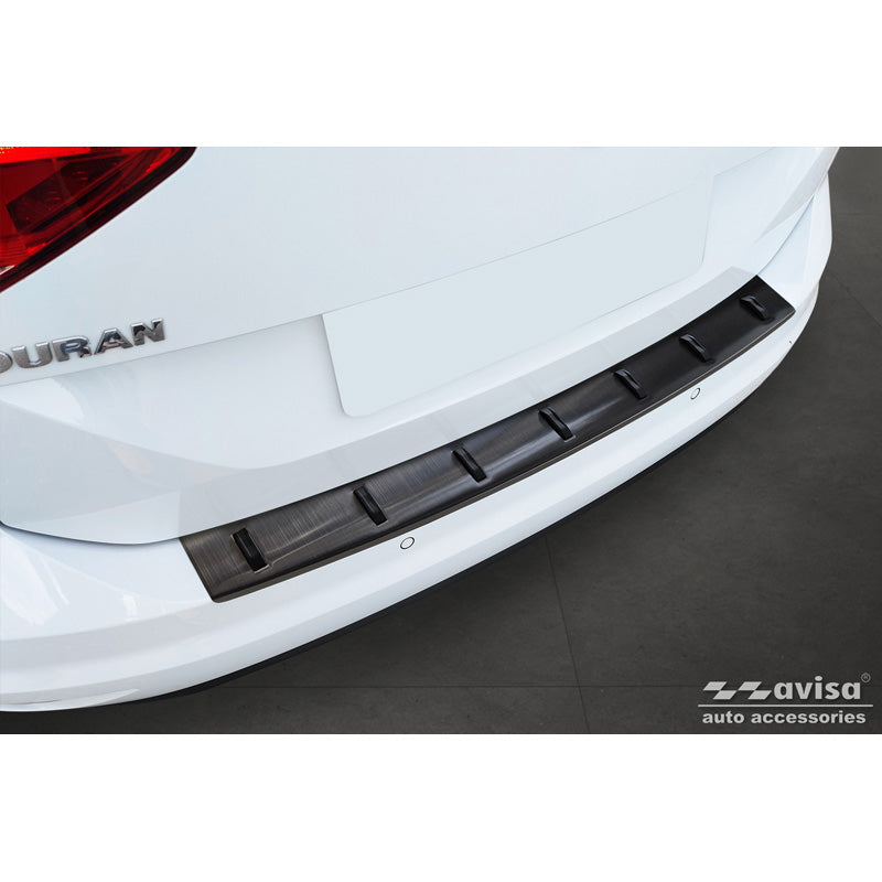 Avisa, Rear Bumper Protector, Stainless Steel with hardened polyurethane ribs, Fits Volkswagen Touran III 2015- incl. R-Line, 'STRONG EDITION'