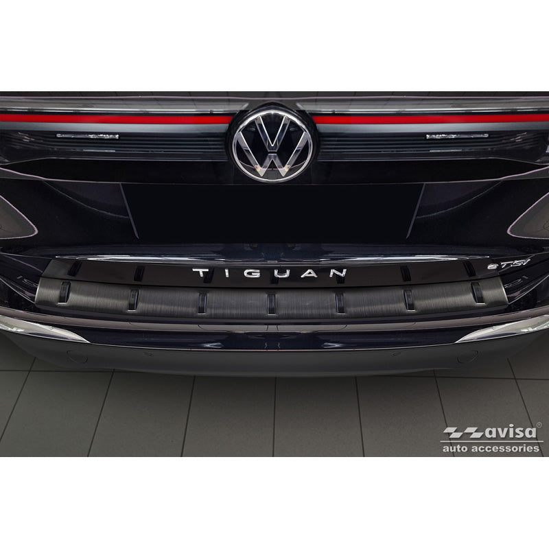Avisa, Rear bumper protector, Black, Stainless steel, fits Volkswagen Tiguan III (CT1) 2024- 'STRONG EDITION'