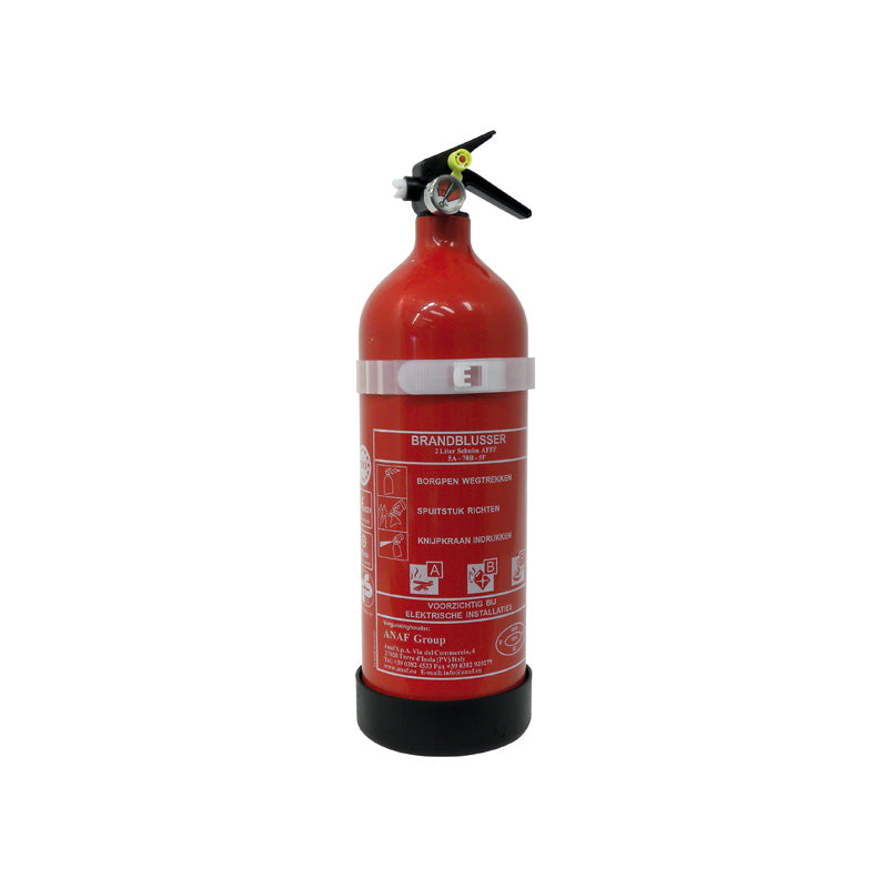 ANAF Foam Fire Extinguisher A/B/F 2 Liter Pressure Gauge