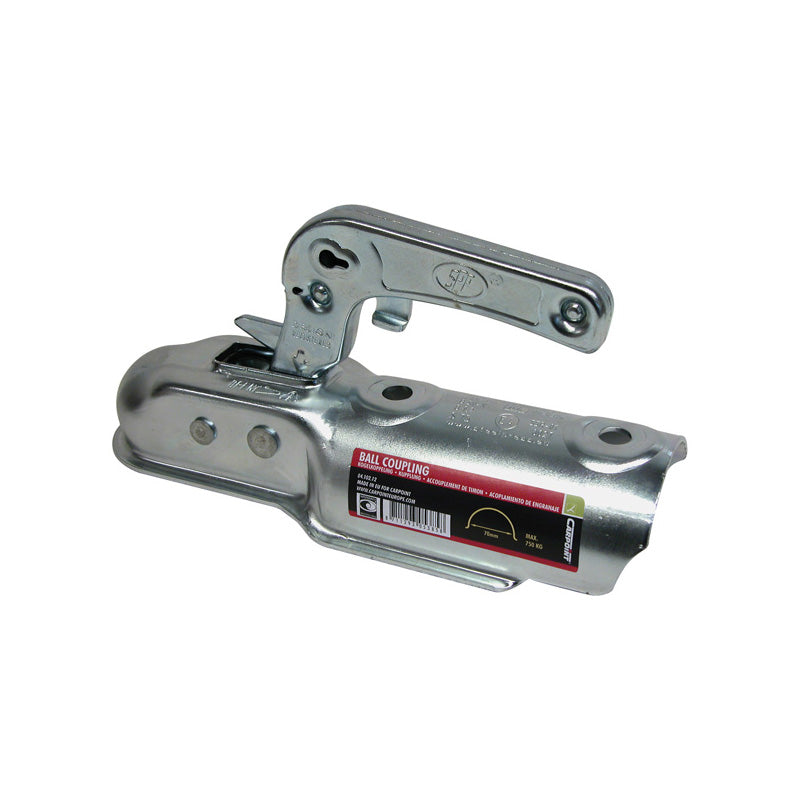 Carpoint, tête d'attelage ronde WW-8-C - 70 mm - max. 750 kg - sécurisée contre le décrochage
