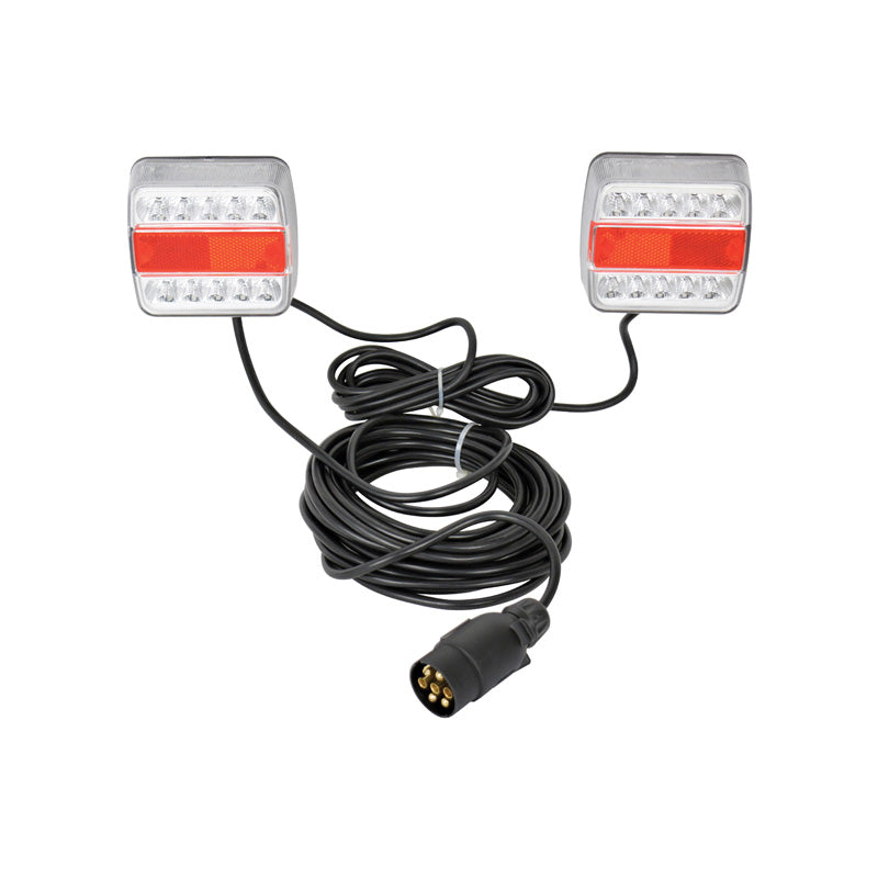 Carpoint, kit de feux arrière LED magnétiques pour remorque - 12V - homologué E
