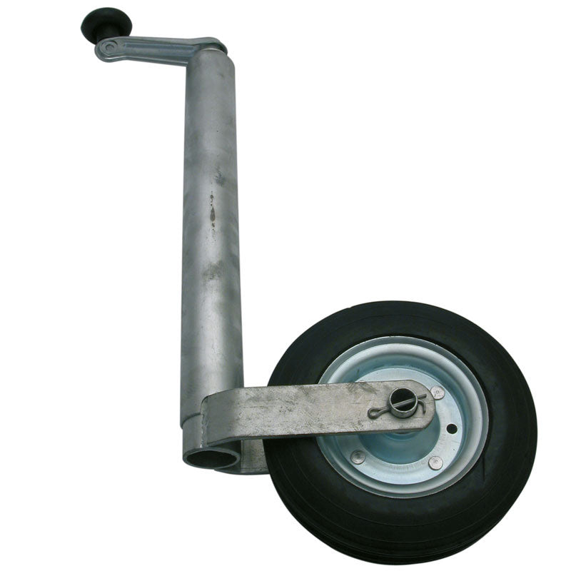 Carpoint, roue de support Ø 48mm avec pneu en caoutchouc - cadre métallique - 200x50mm