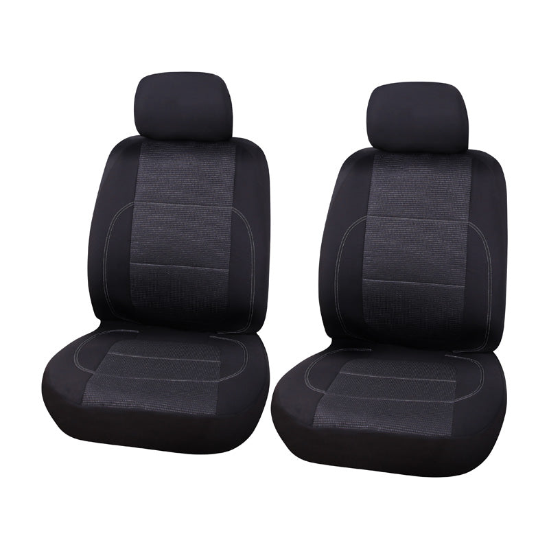 Carpoint, Universal Paris Seat Cover Set 4-Piece - Black/Grey