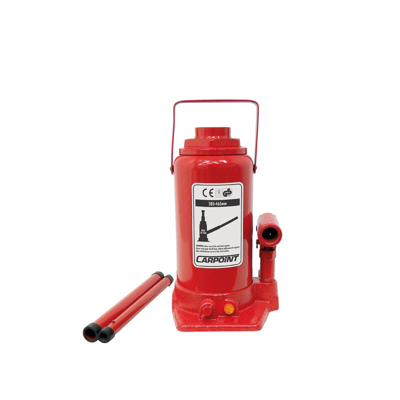 Carpoint, Cric bouteille hydraulique 30.000kg - hauteur de levage 285-465mm