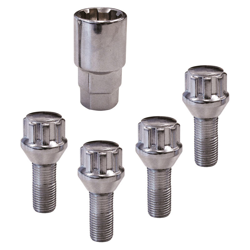 Carpoint Wheel Locking Bolts Set M12x1,5 Type B Conical - Length 26mm