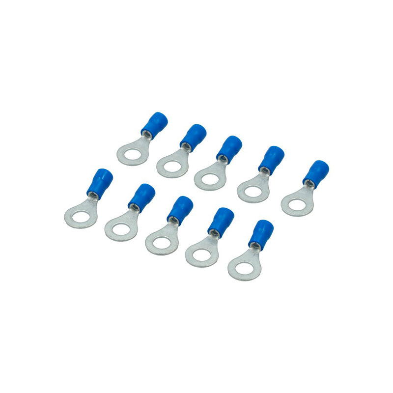 Carpoint, Ring Terminal Set M6 - Blue - 10 pcs. in blister