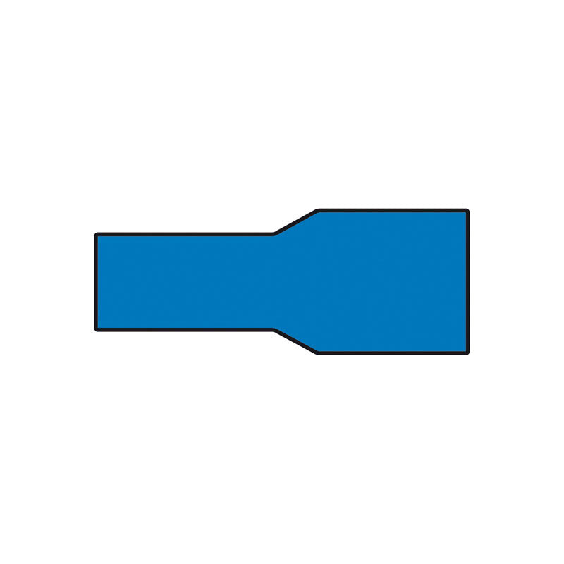 Carpoint, Insulated Push-On Terminals - Blue - 6.3x0.8mm - 10 pcs. in Blister