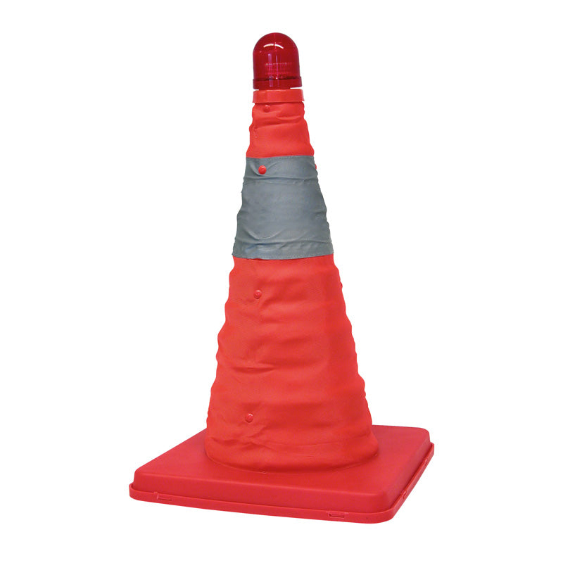 Carpoint, Retractable Safety Cone with LED - Orange - 39cm