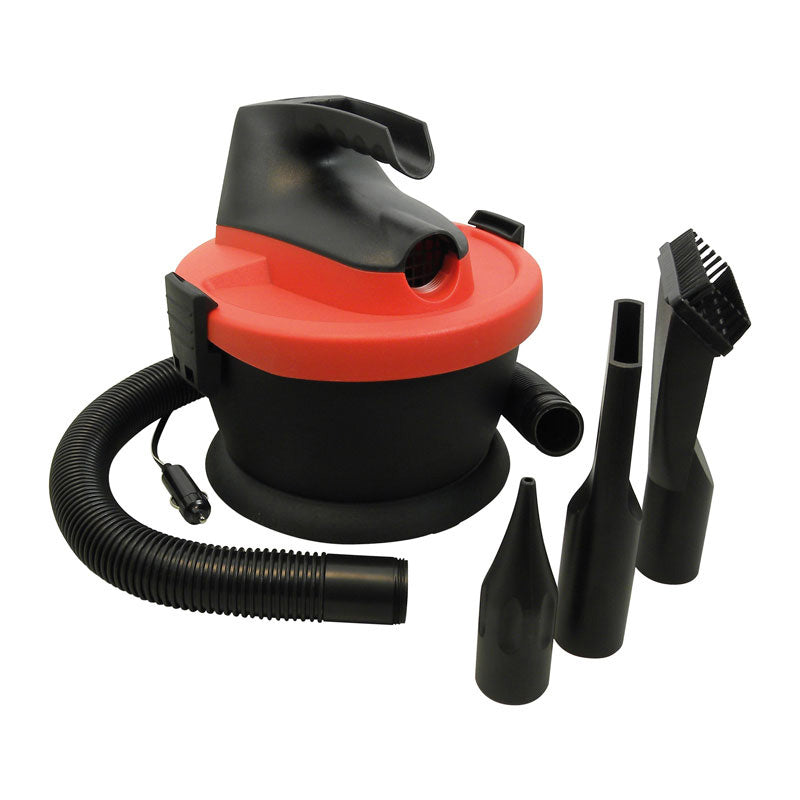 Carpoint, Powerful Wet and Dry Vacuum Cleaner 12V - 135W with Accessories