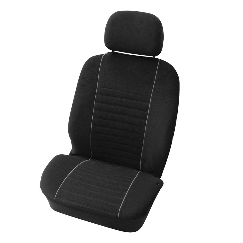 Carpoint Housses de Siège Universelles avant Suede 4-pièces - Noir