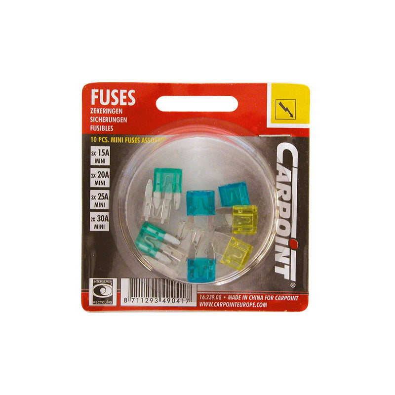 Carpoint, fusibles Mini Blade - 10 pièces