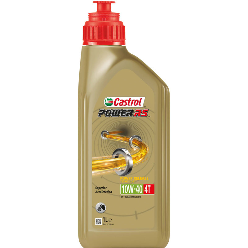 Castrol, Power RS 4T Semi-Synthetic Motor Oil - 10W-40 - 1 Liter