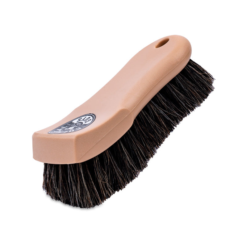 Chemical Guys Brosse de nettoyage du cuir à poils longs en crin de cheval
