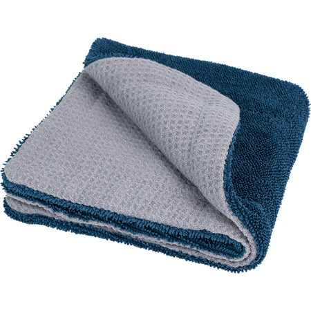 Chemical Guys, CleanStroke Dual-Sided Microfiber Glass Towel, 16x16inch, 2-Pack