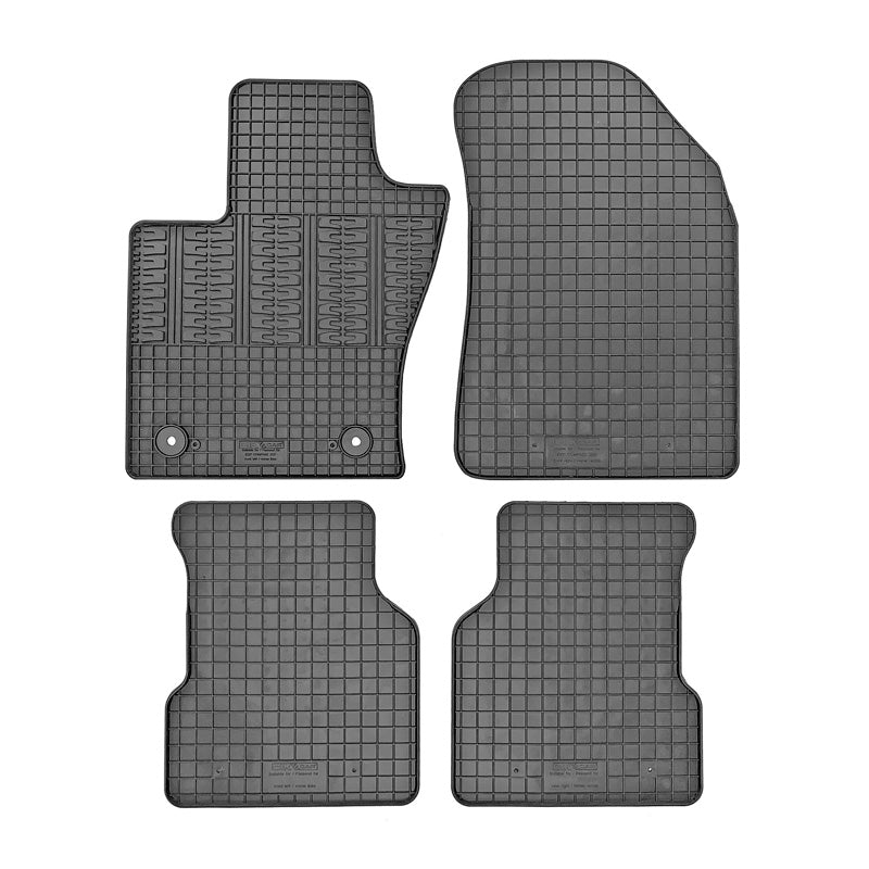 CIKCAR Rubber matten passend voor Alfa Romeo Tonale 2022- (4-delig + montagesysteem)