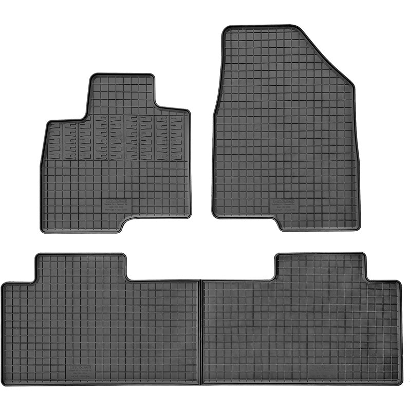 CIKCAR, Rubber floor mats, fits BAIC X55 (2023-), 3 pcs.