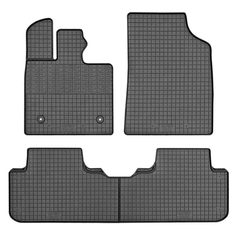 CIKCAR, Rubber mats, Custom-fit for BYD Seal U 2024-, 4 pieces with fastening system