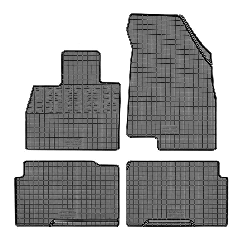 CIKCAR, Rubber Mats, 4-piece set with mounting system, fits Chery Tiggo 7 & Tiggo 8 (2025-), EBRO S700 & S800 (2024-)