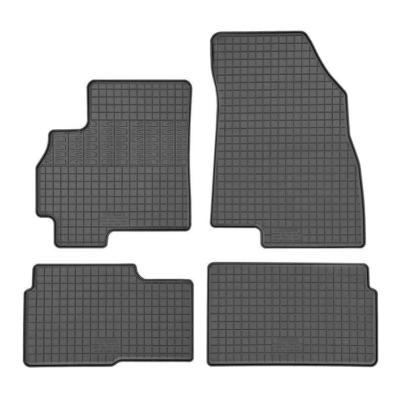 CIKCAR, tapis de sol, caoutchouc, 4 pièces incl. système de fixation, convient à Chery Tiggo 4 Hybrid (2025-)