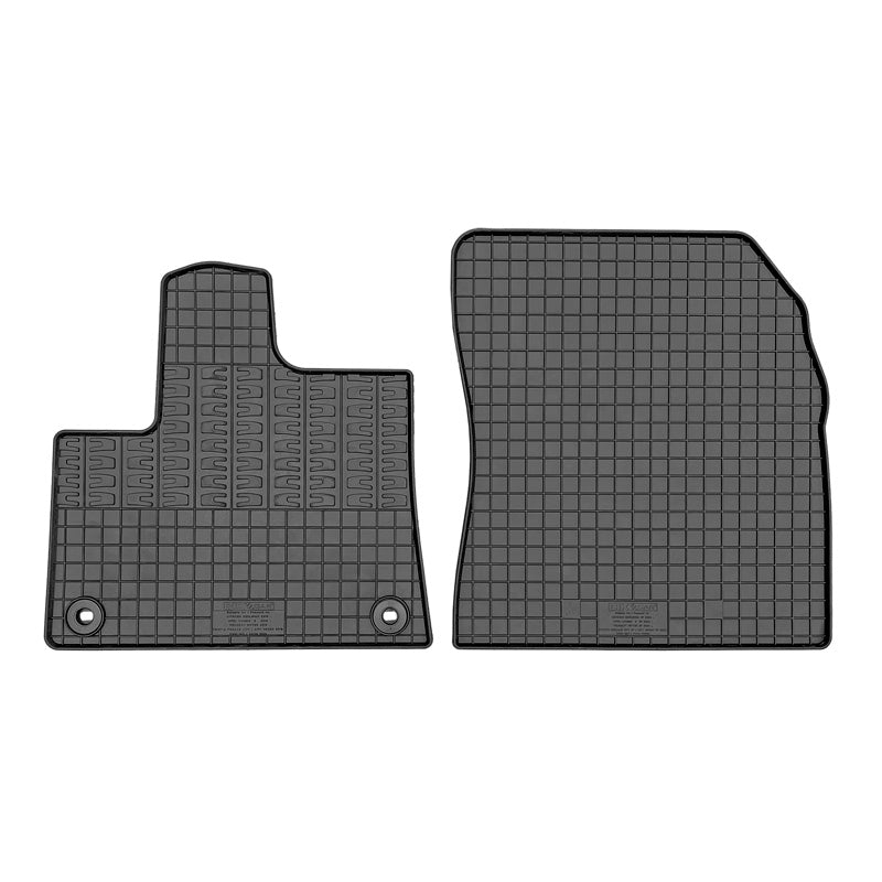 CIKCAR, Rubber Mats, Custom Fit, Fits Citroën e-Berlingo, Opel Combo-e, Peugeot e-Rifter/e-Partner and Toyota Proace City/Verso EV 2024-, 2-piece with fastening system