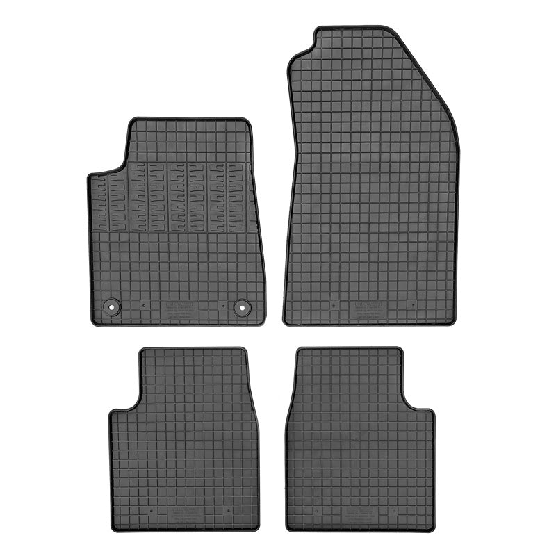 CIKCAR Rubber car mats set Fits Opel Frontera / Citroën C3 Aircross 2024- (Petrol) (4-pieces + fixing system)