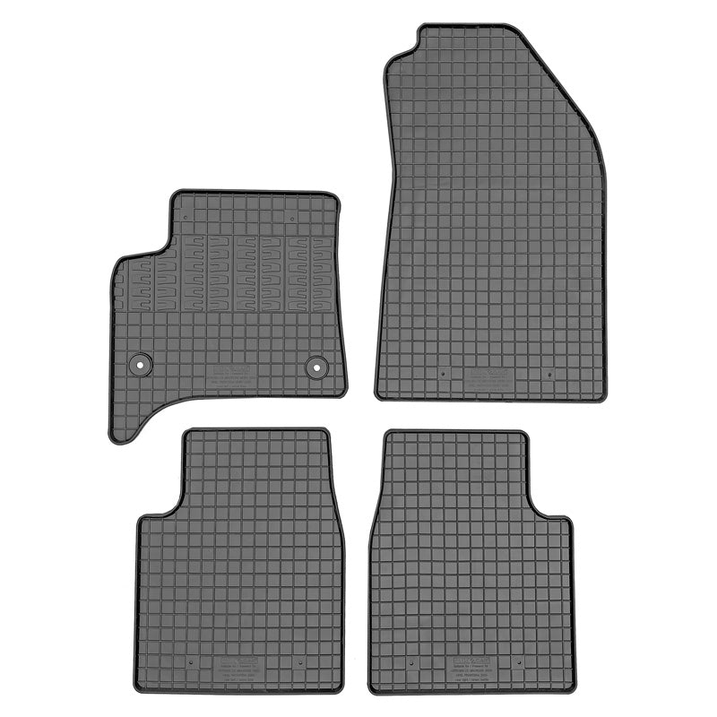 CIKCAR Rubber car mats set Fits Opel Frontera / Citroën C3 Aircross 2024- (MHEV) (4-pieces + fixing system)
