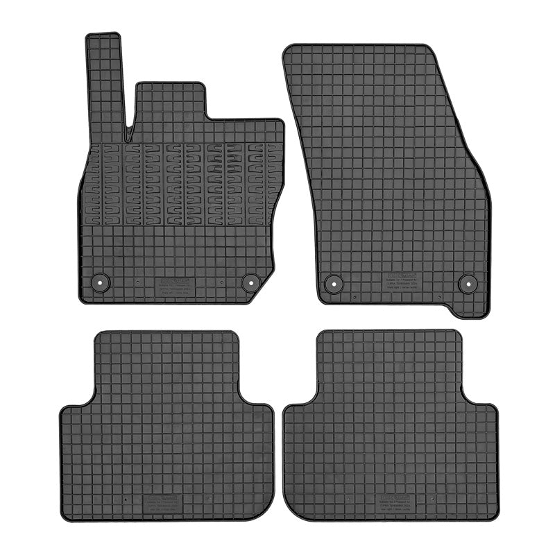 CIKCAR, Rubber Mats, Fits Cupra Terramar (KP1) 2024-, 4 pieces with fastening system