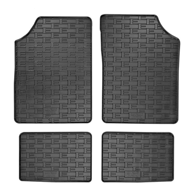 CIKCAR Rubber car mats set suitable for Dacia Spring EV 2021-2024 (4-pieces + fixing system)