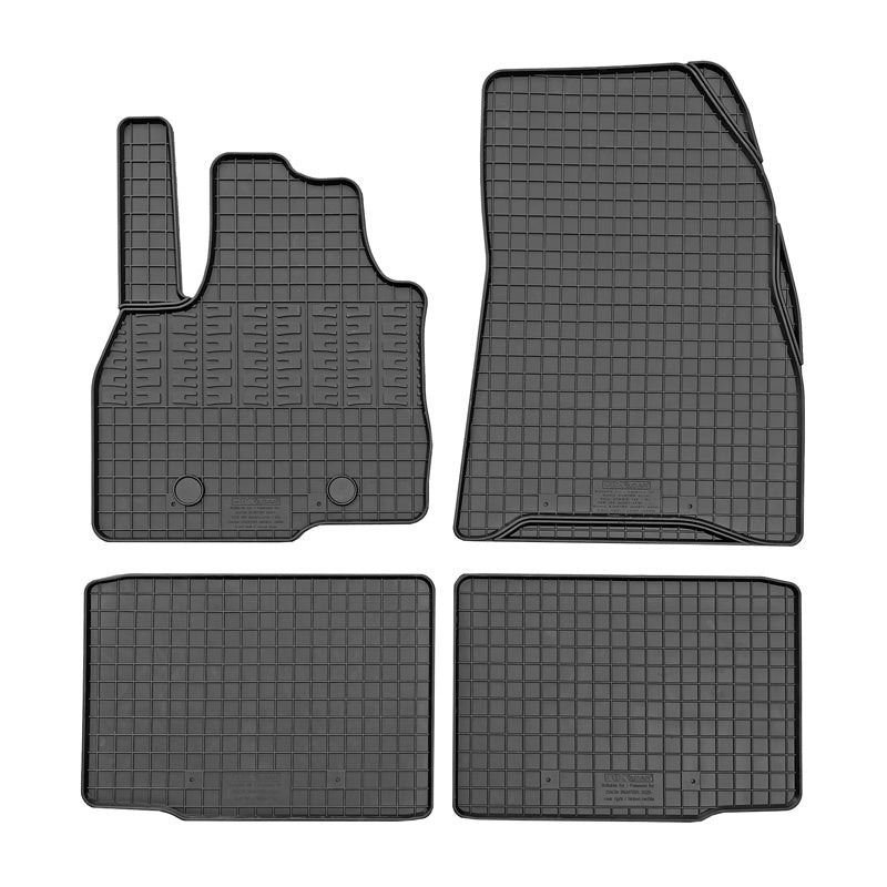 CIKCAR Rubber car mats set Fits Dacia Bigster Mild Hybrid 2024- (4-pieces + fixing system)