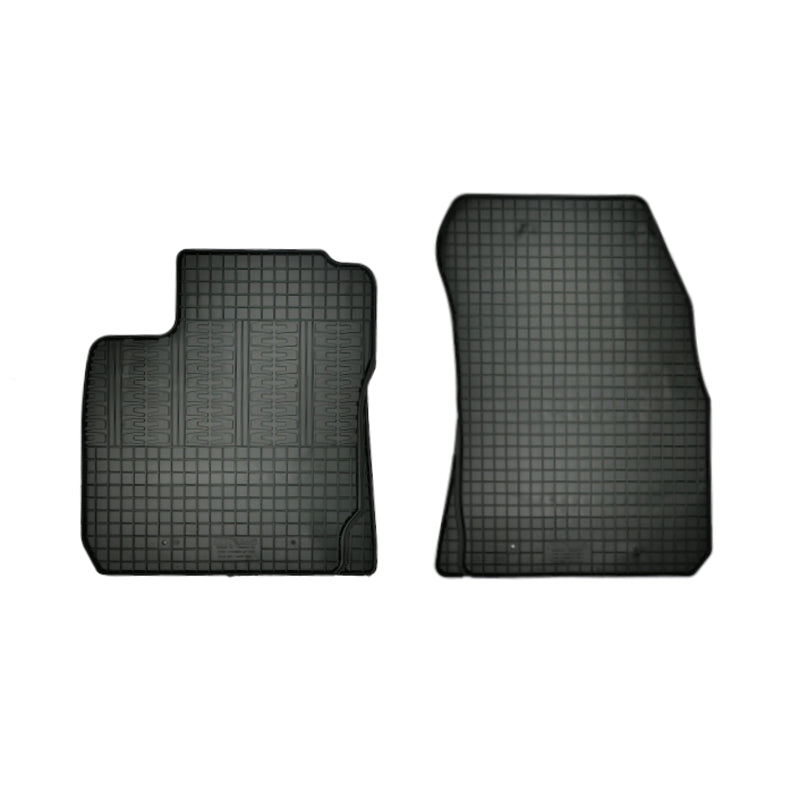 CIKCAR Rubber car mats set suitable for Ford Transit Courier 2-persons 2014-2019 (2-pieces)
