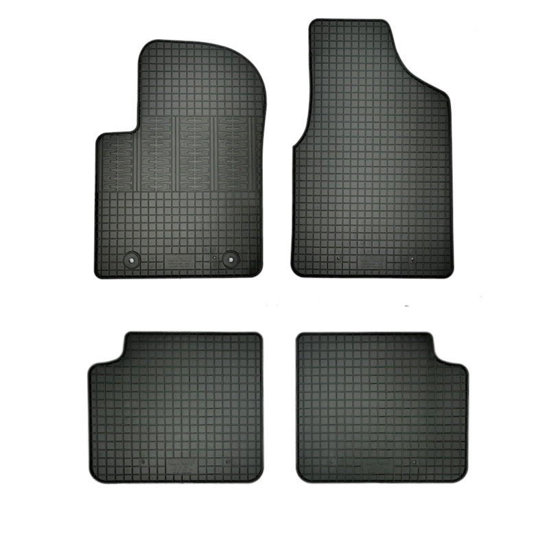 CIKCAR Set tapis de caoutchouc sur mesure pour Ford Ka II 2008-2012 (4-pièces + points de fixage)