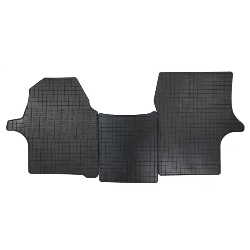 CIKCAR Rubber car mats set suitable for Hyundai H350 2015- (3-pieces + fixing system)