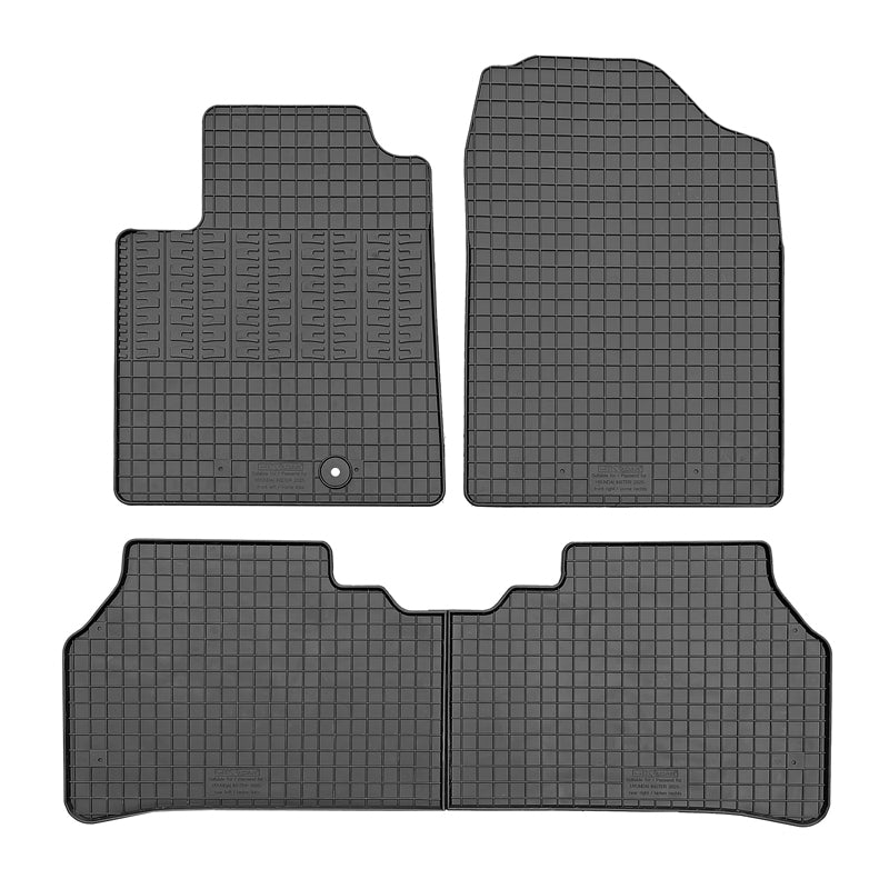 CIKCAR, Tapis en caoutchouc, compatible avec Hyundai Inster EV (AX1) (2024-), 3 pièces + système de fixation
