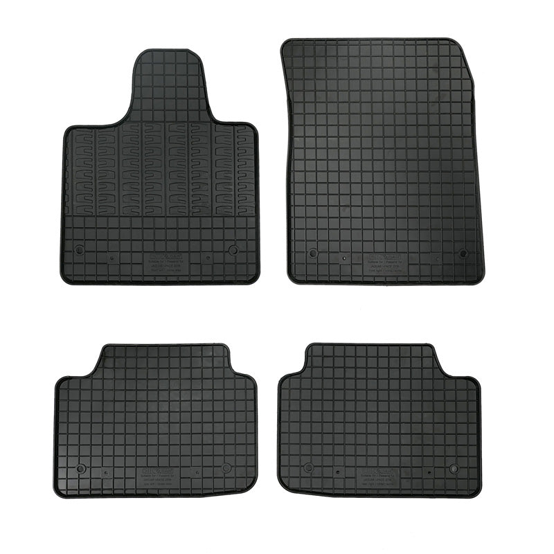 CIKCAR Rubber car mats set suitable for Jaguar I-Pace (X590) 2018- (4-pieces + fixing system)