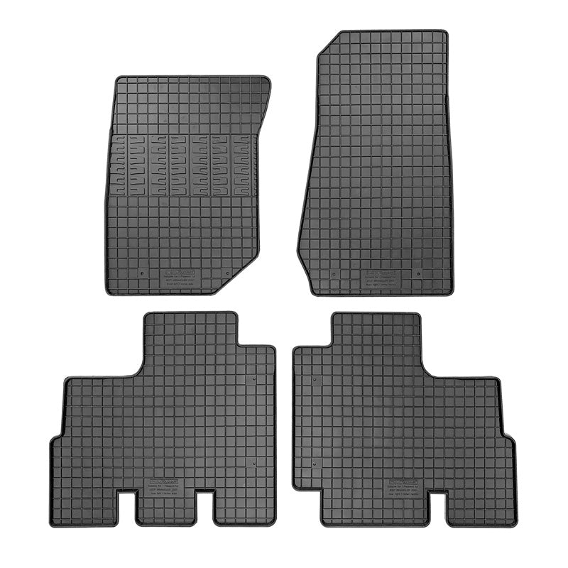CIKCAR, Rubber floor mats for Jeep Wrangler III (JK) 2007-2018 - 4 pcs.