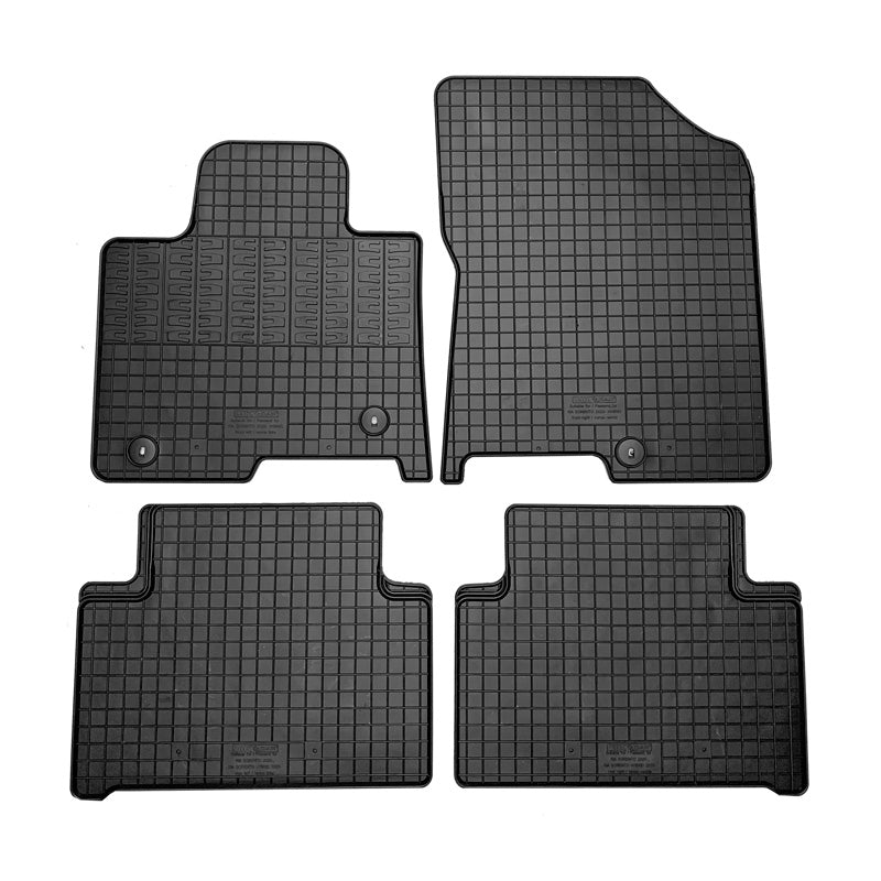 CIKCAR Set tapis de caoutchouc sur mesure pour Kia Sorento IV (MQ4) Hybrid 2020- (4-pièces + points de fixage)