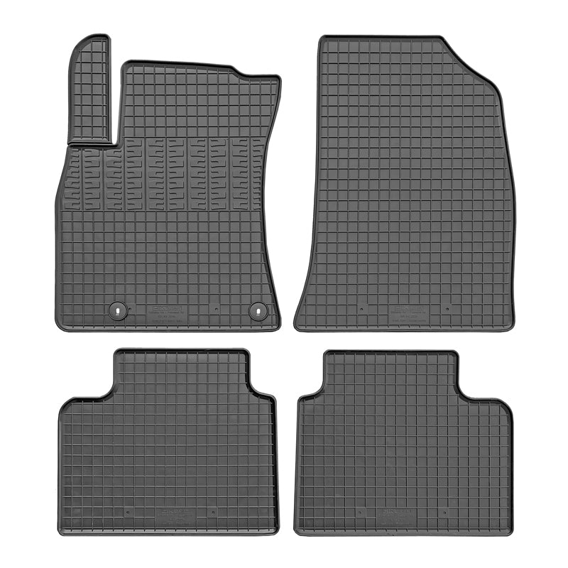 CIKCAR, tapis en caoutchouc, lot de 4 pièces + système de fixation, convient à Kia K4 Hatchback (2026-)