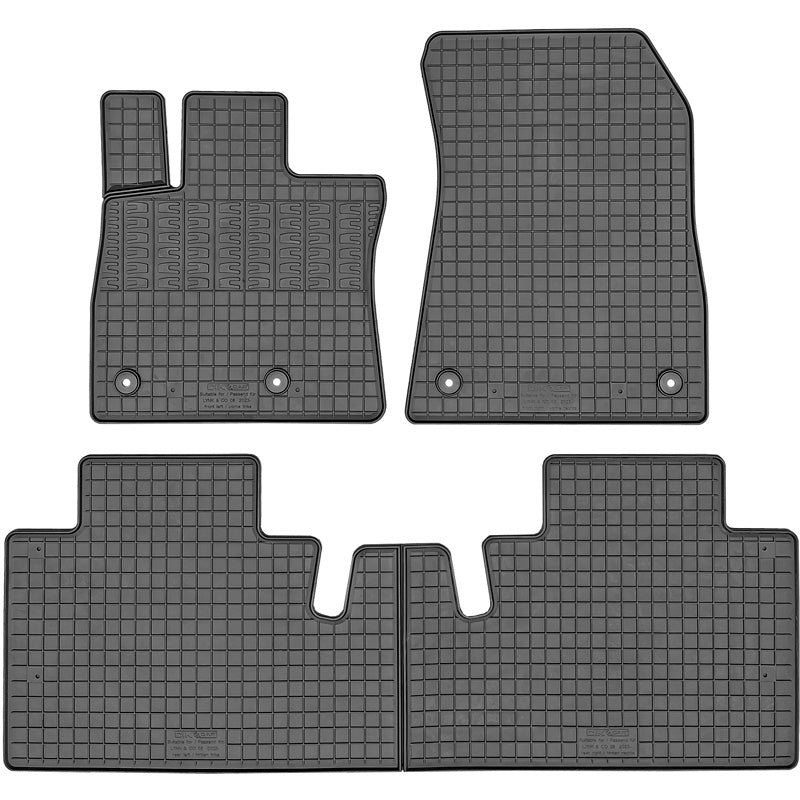 CIKCAR, Rubber Floor Mats, fits Lynk & Co 08 (2023-), 3-piece