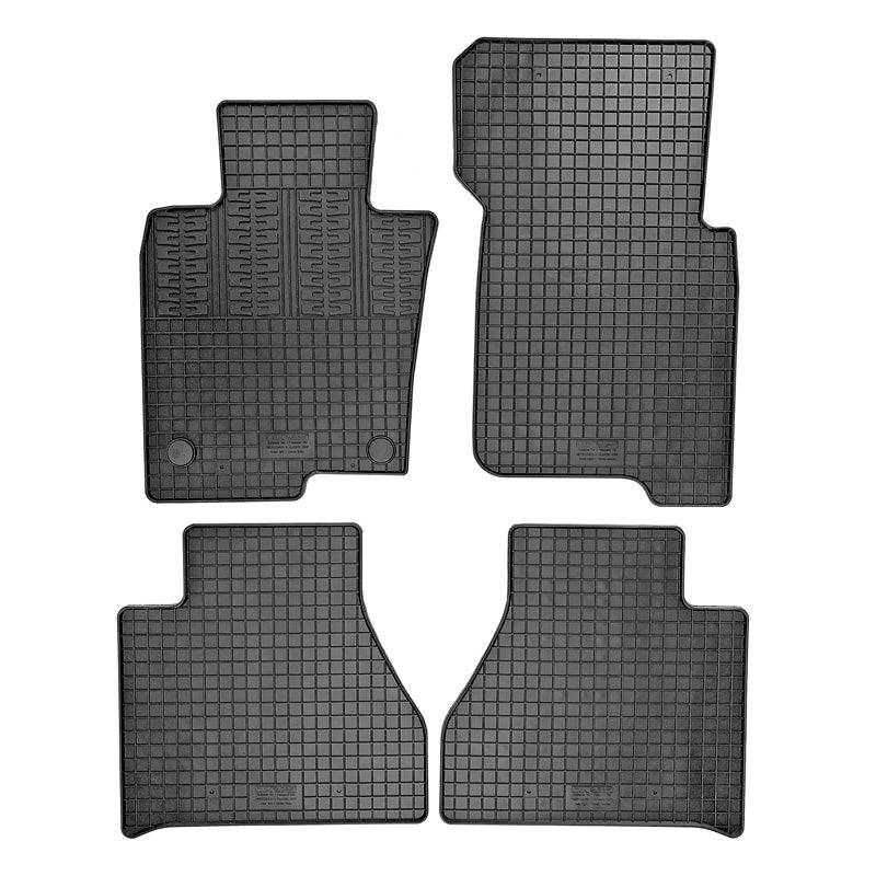 CIKCAR Rubber car mats set suitable for Mercedes X-Class (W470) 2017-2020 (4-pieces + fixing system)