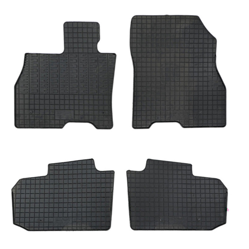 CIKCAR Set tapis de caoutchouc sur mesure pour Nissan Leaf (ZE0) 2010-2017 (4-pièces + points de fixage)
