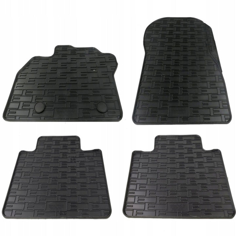 AutoStyle, Rubber Mats Fits Renault Zoe 2012-2018 & 2019- - 4 pcs. with fastening