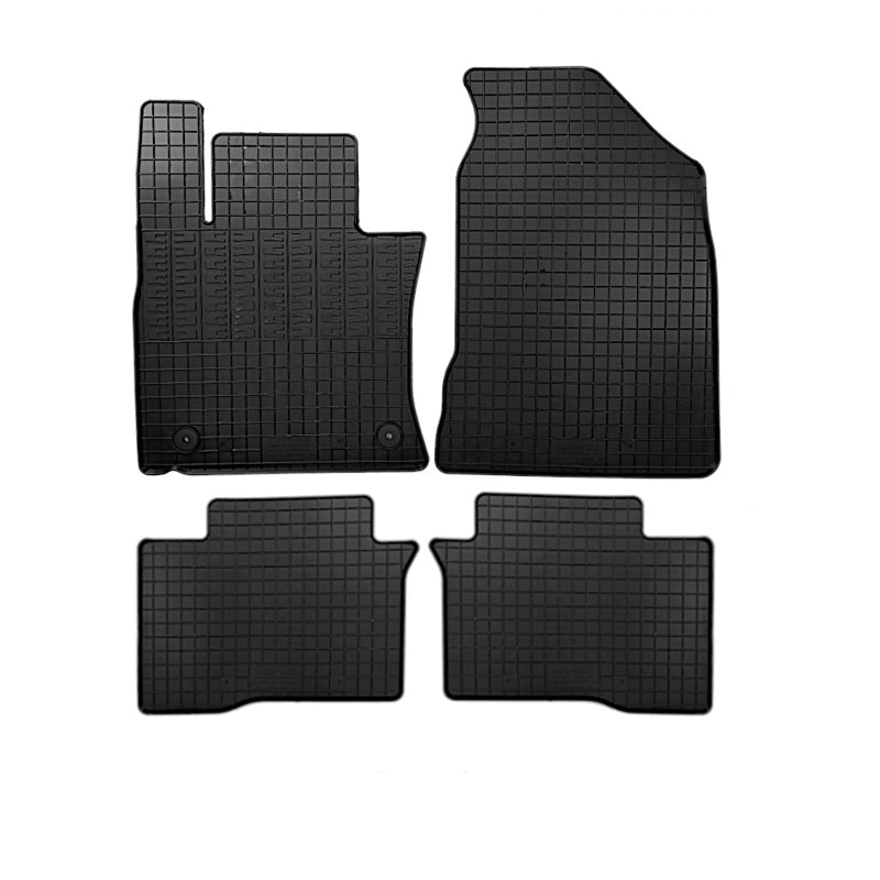 CIKCAR Rubber car mats set suitable for SsangYong Tivoli 2015-2019 & 2019- (4-pieces + fixing system)