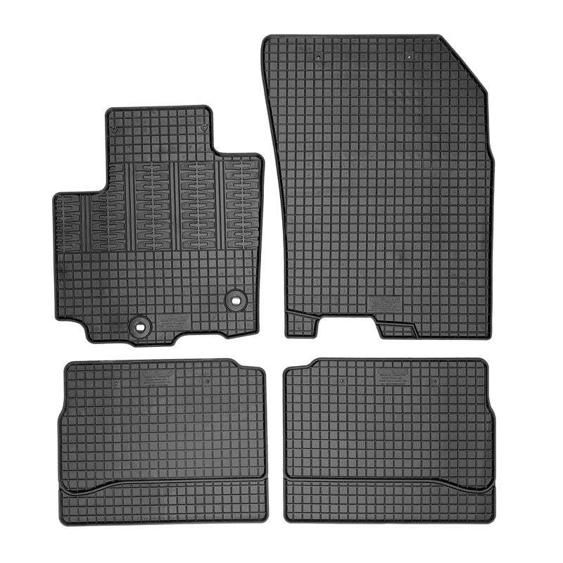 CIKCAR Set tapis de caoutchouc sur mesure pour Suzuki SX-4 S-Cross Hybrid 2020- (4-pièces + points de fixage)