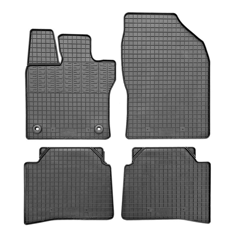 CIKCAR Rubber car mats set suitable for Toyota Prius V 2023- (4-pieces + fixing system)