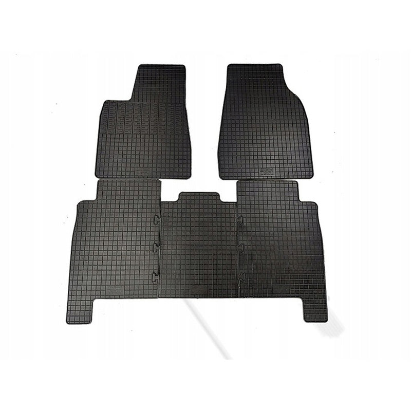 AutoStyle, Tapis en caoutchouc pour Tesla Model X 2016- - 5 pièces avec fixation