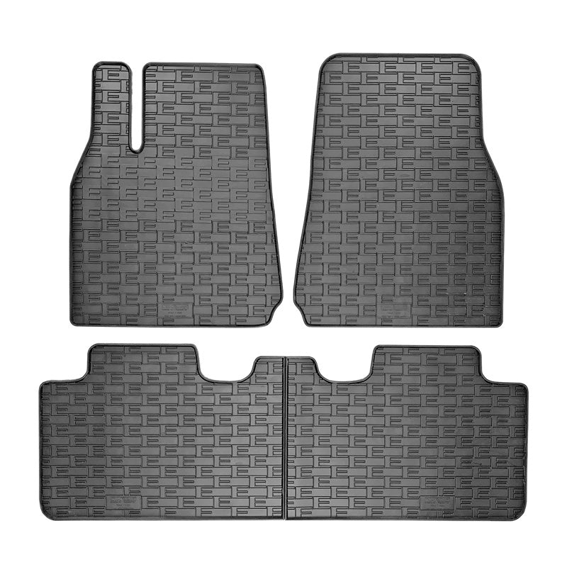 CIKCAR Rubber matten passend voor Tesla Model Y 2020- (3-delig + montagesysteem)